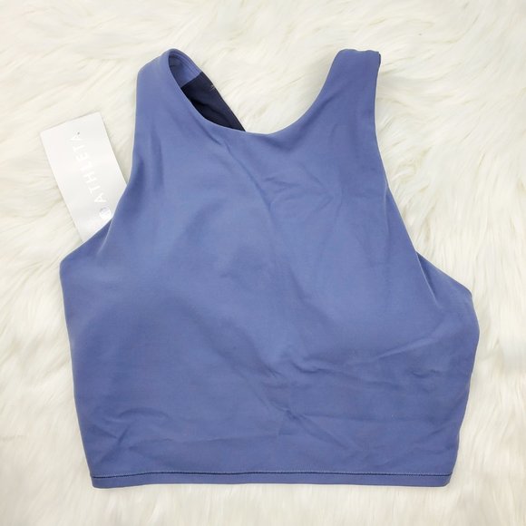 NWT Athleta Blue Horizon Conscious Crop Sports Bra - Picture 4 of 7